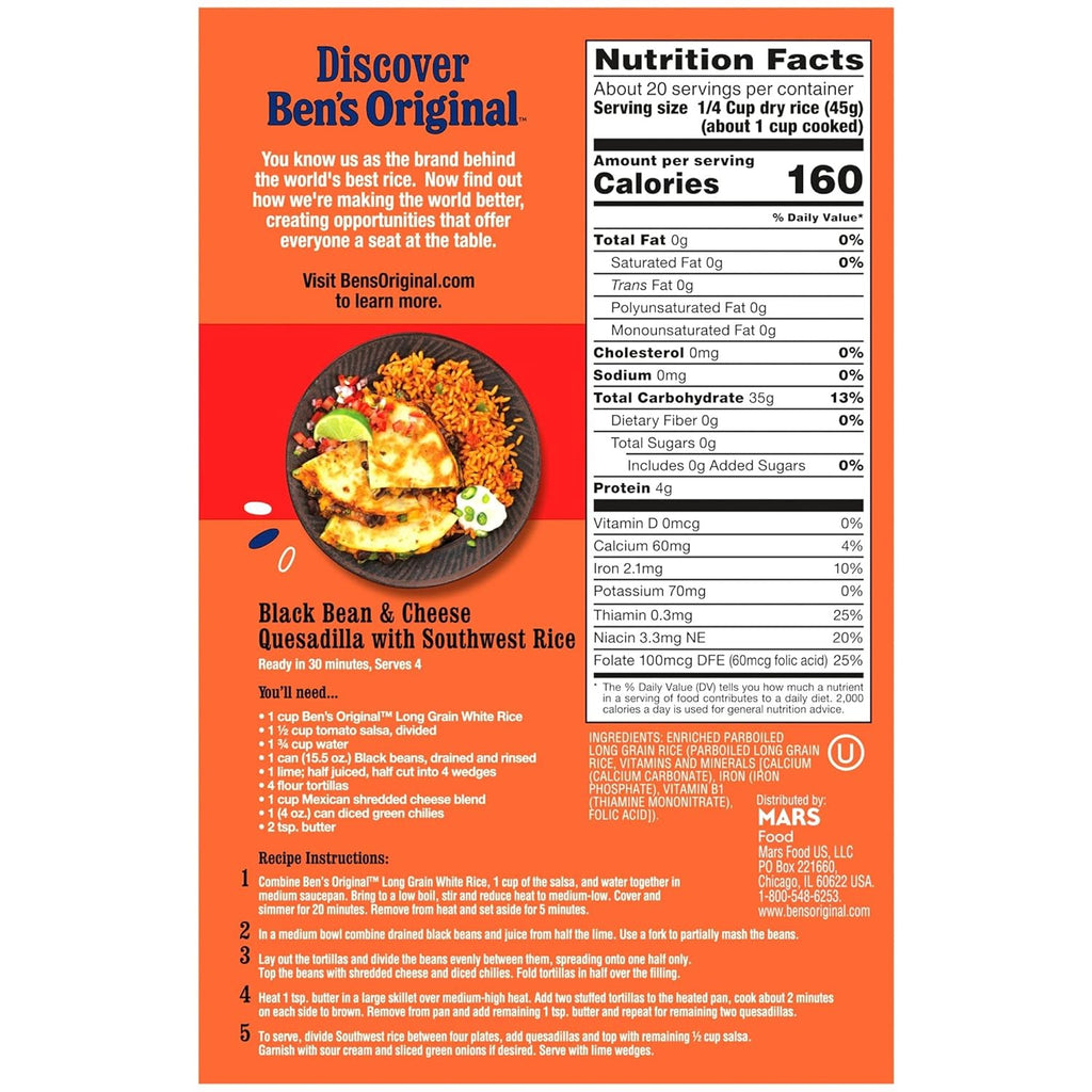 2 lb Parboiled White Rice A41042