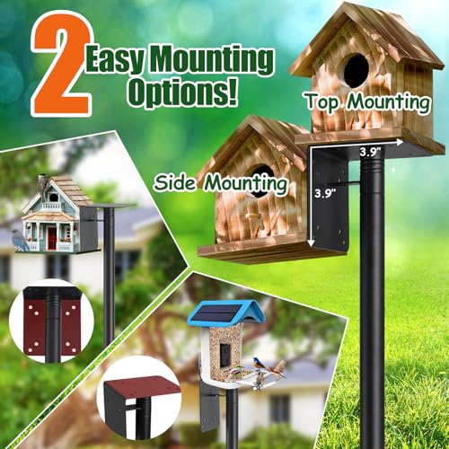 103" Extra Tall Bird Feeder Pole with Anti-Tip Stakes V9564