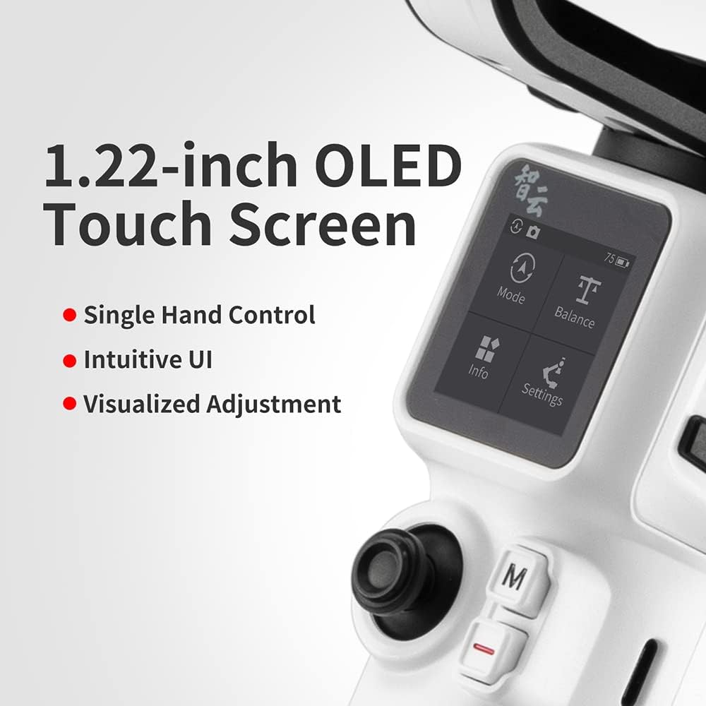 Handheld 3-Axis Gimbal Stabilizer with Tripod Phone Clip U349332