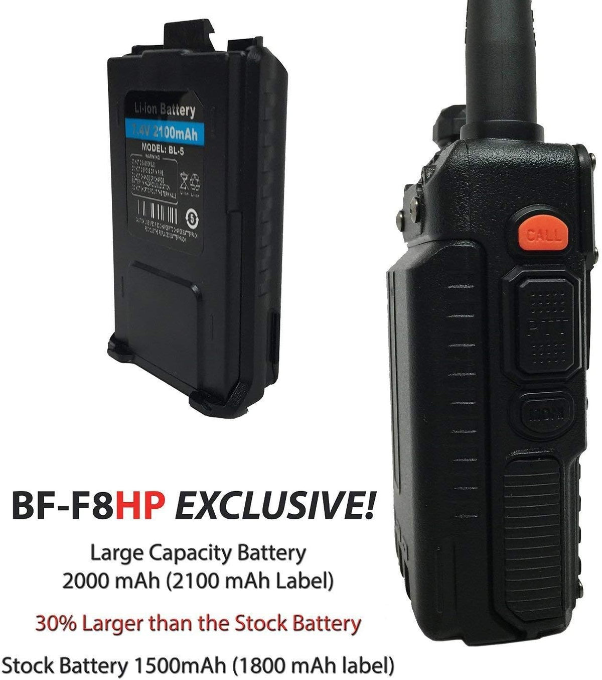 8-Watt Dual Band Two-Way Radio with Large Battery R46259