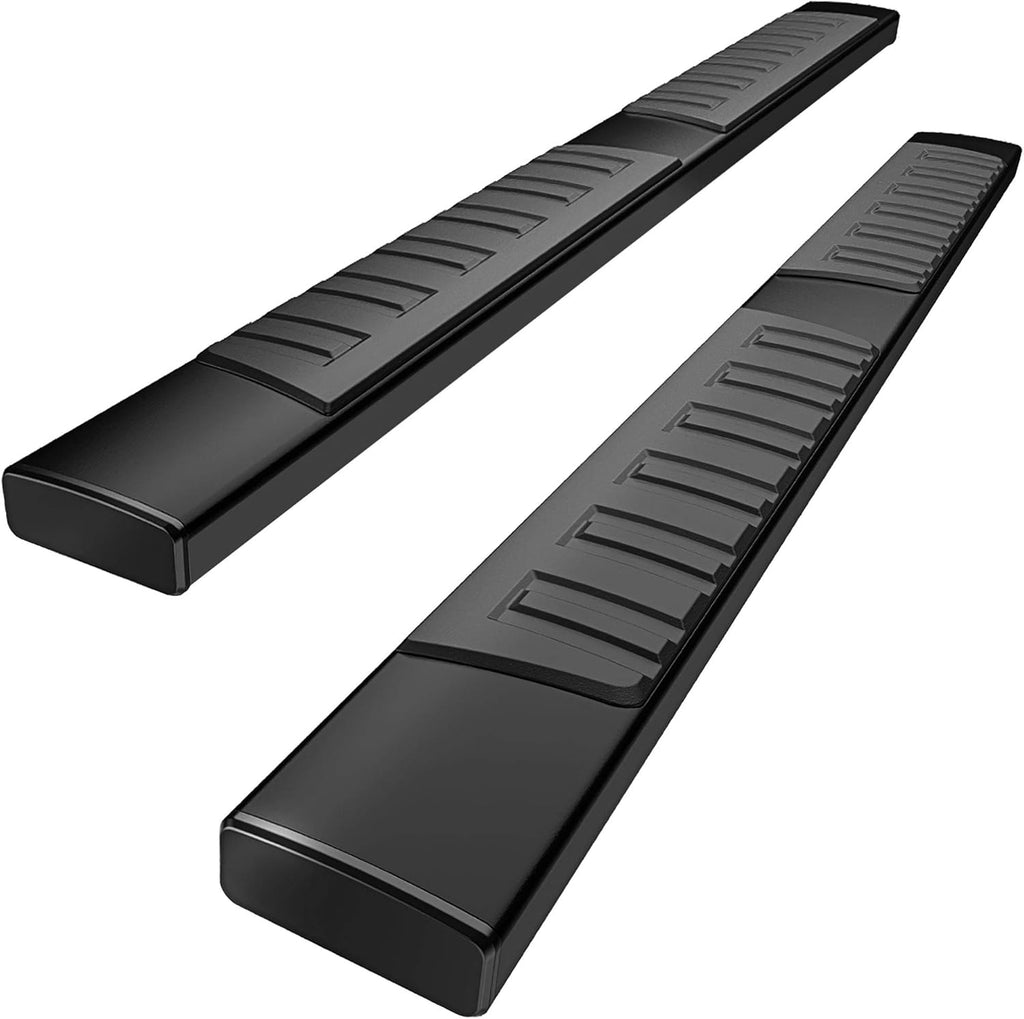 6 Inches Aluminum Black Running Boards E534