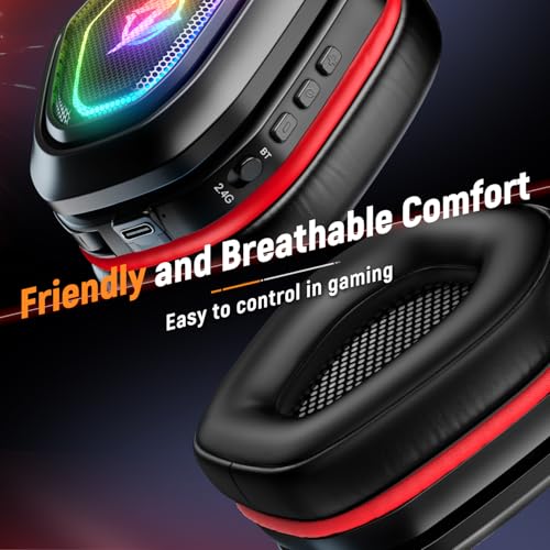 2.4GHz Wireless Gaming Headset with Flip Microphone B258413