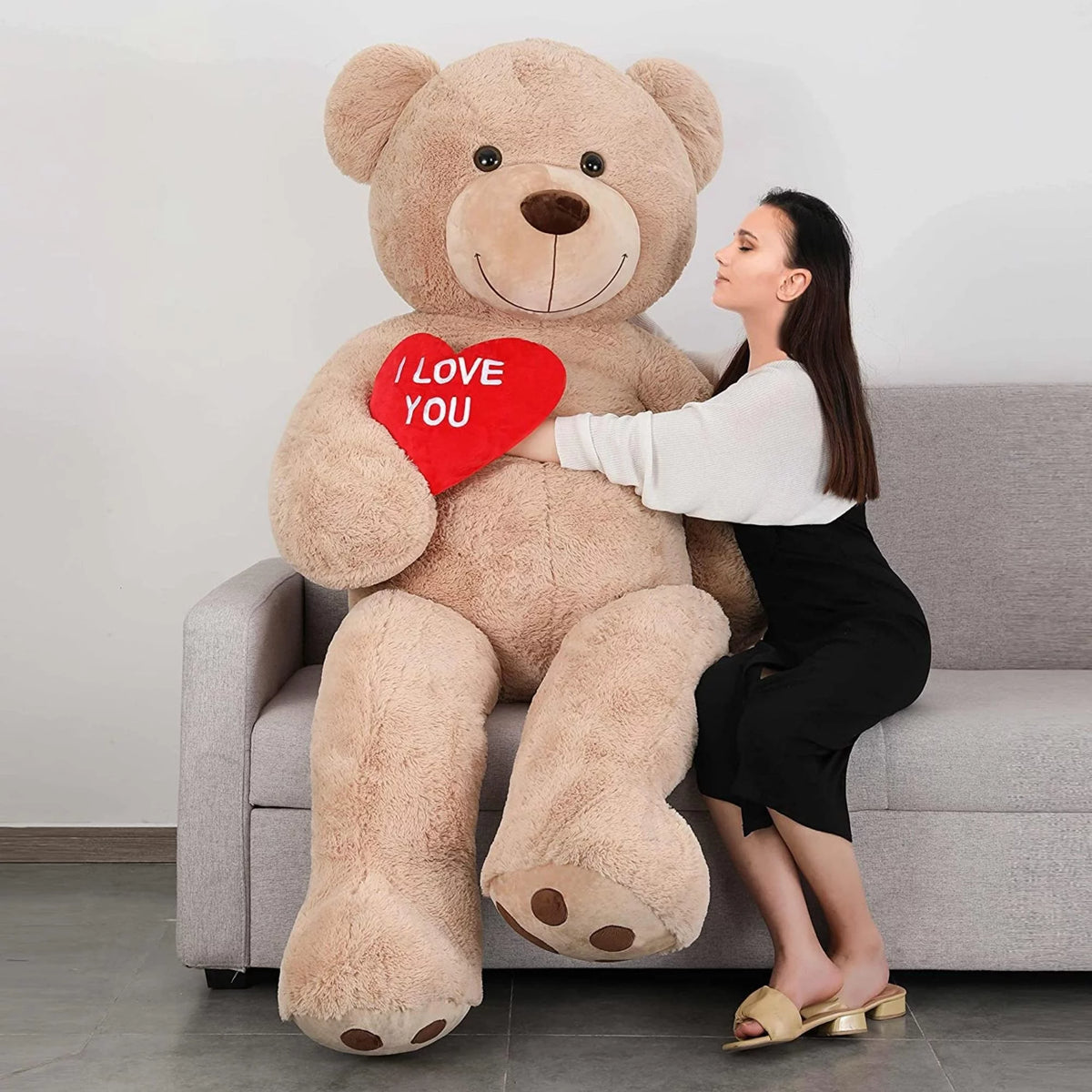 Brown Giant Teddy Bear 6ft Stuffed Animal Jumbo Human Size Teddy Bear U59385