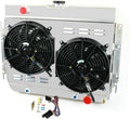 3 Row Aluminum Radiator with Fan Shroud and Thermostat X286480