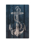 Blue Weathered Anchor Canvas Art T1609