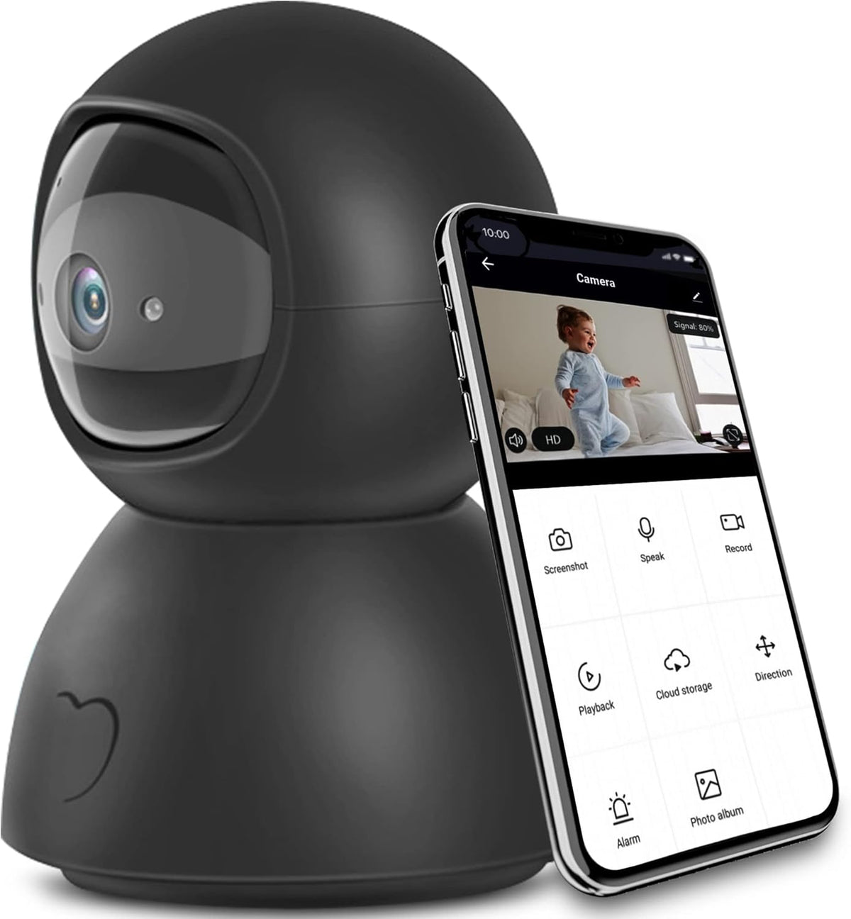 1080p WiFi Baby Monitor Indoor Security Camera with Night Vision T2106