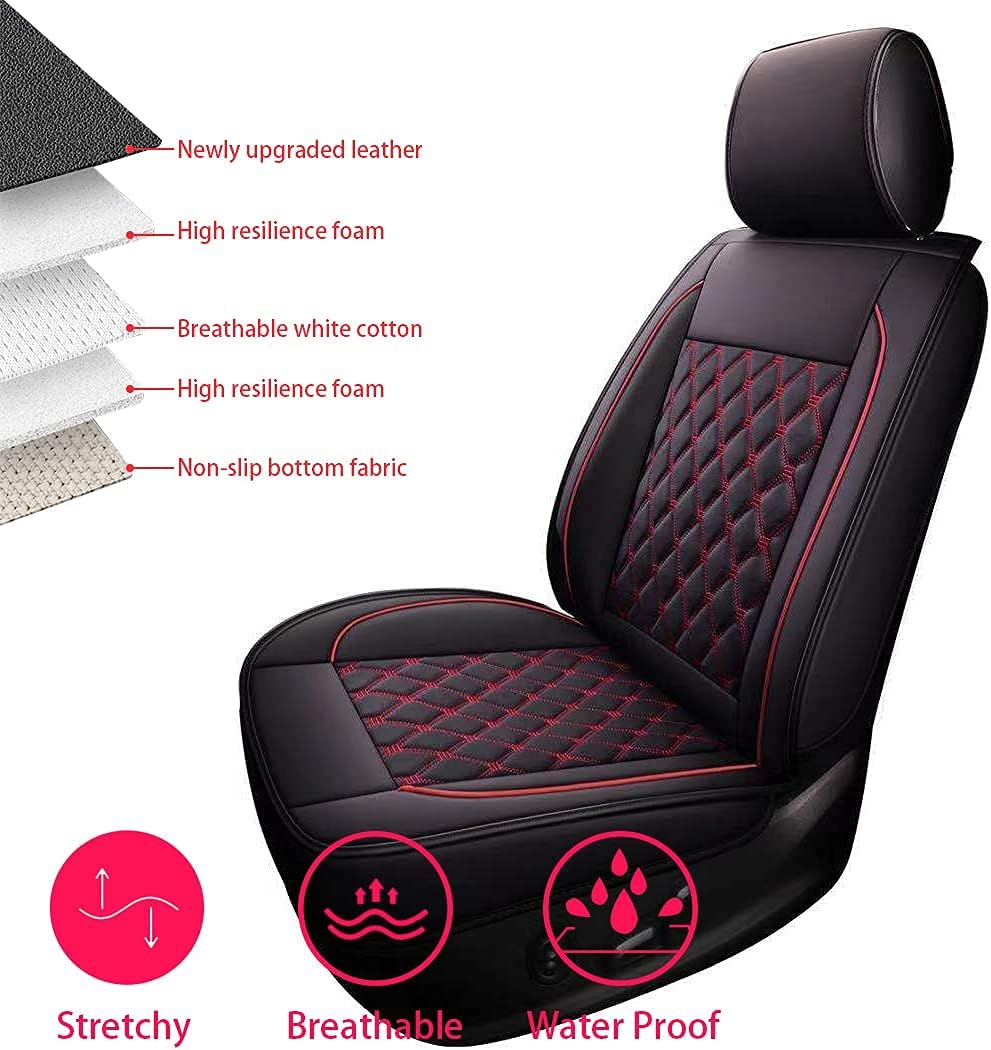 Leather Waterproof Car Seat Covers Full Set I14307
