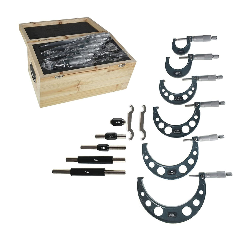 4Pcs 0-4 Inch Precision Micrometer Set Q60416
