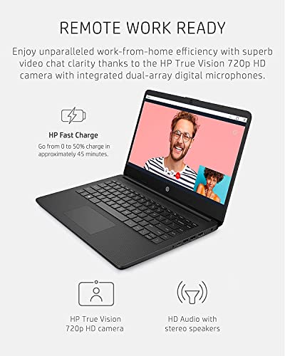 14inch HD Touchscreen Display Intel Celeron N4020 Dual-Core Processor 4GB DDR4 Memory 128GB Storage Webcam Indigo Blue V13293