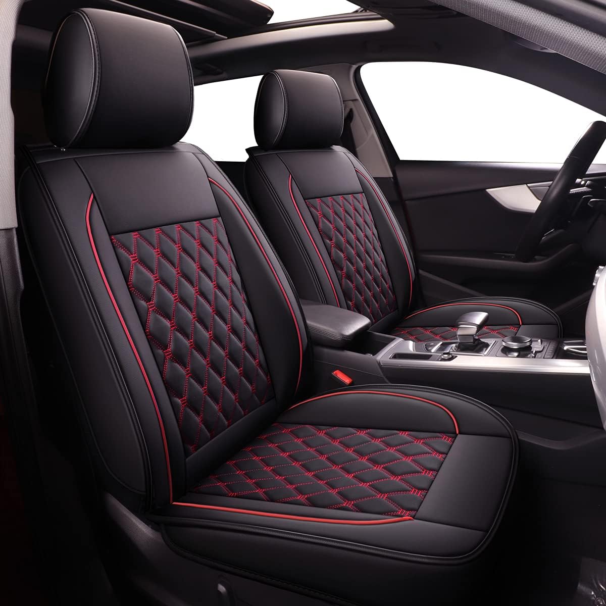 Leather Waterproof Car Seat Covers Full Set I14307