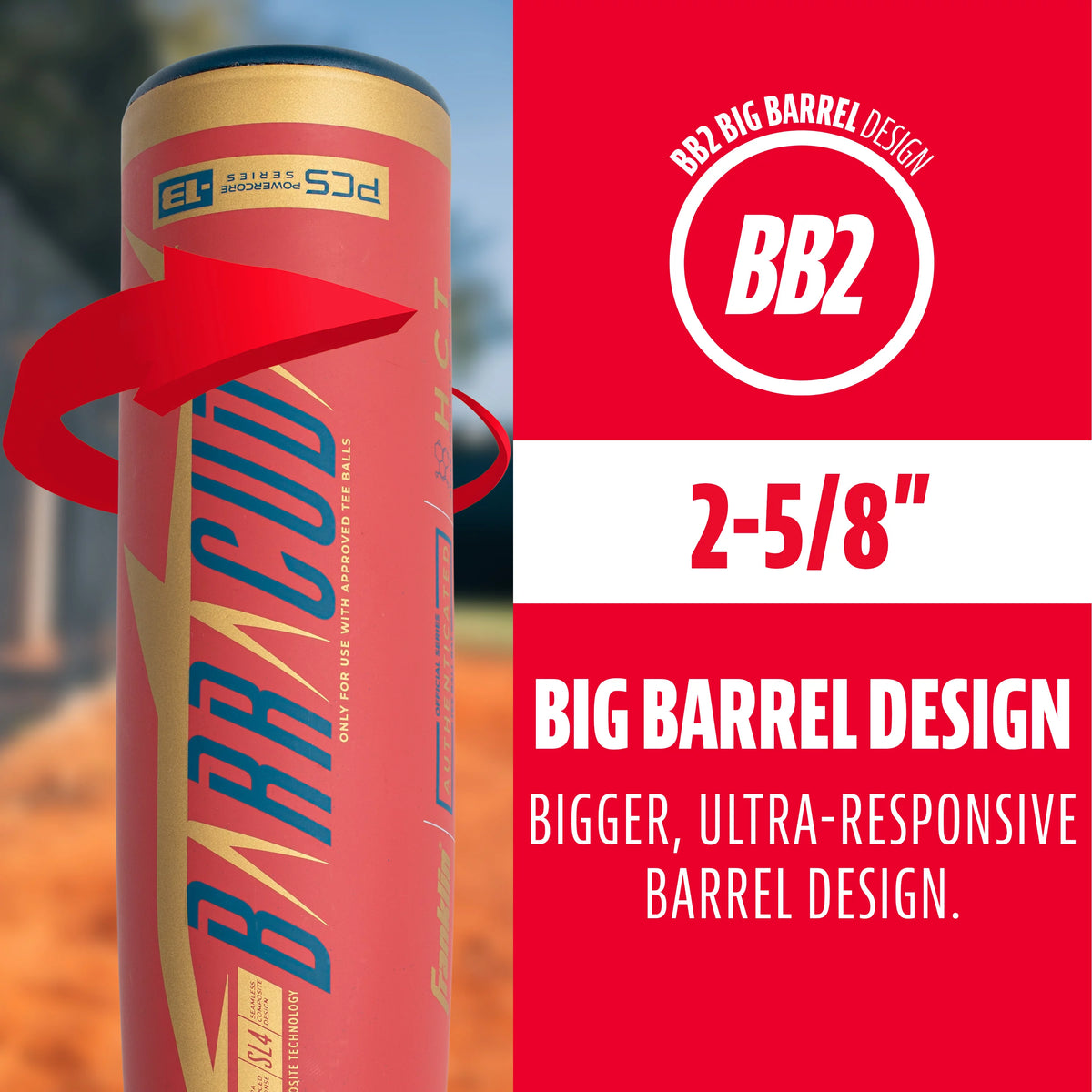 Kids Baseball Teeball Bat 25 Inches 12oz Red G2288