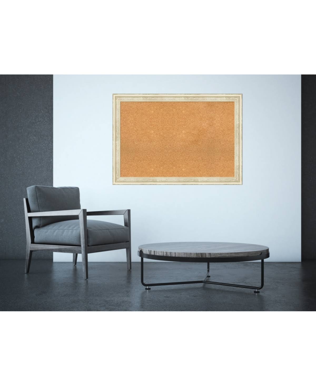Country Whitewash Framed Cork Board H260284