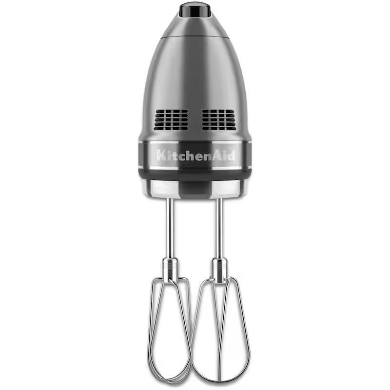 Contour Silver Hand Mixer with Beater and Whisk Attachments F414