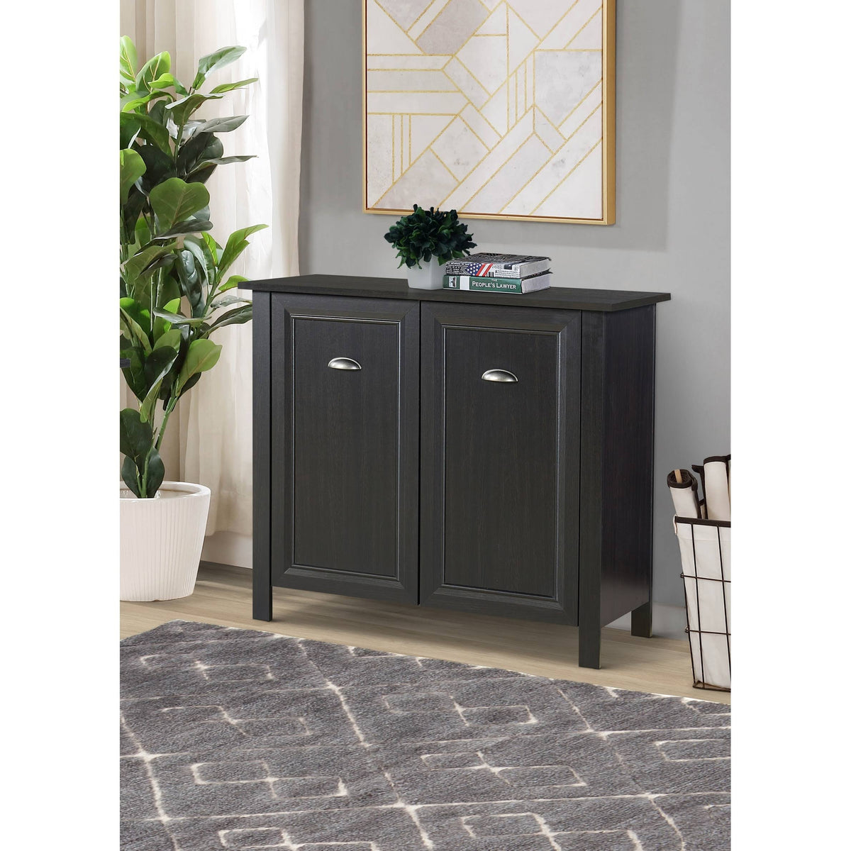 Espresso 2-Door Storage Cabinet S793