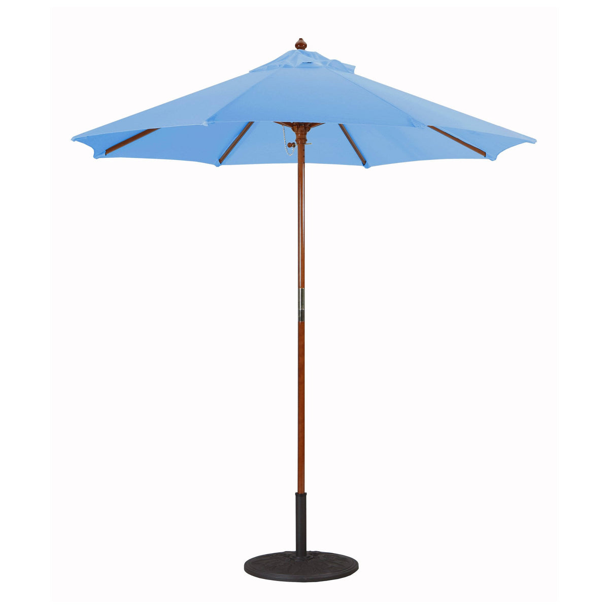 7.5 ft. Dark Wood Cafe Velum Sunbrella Umbrella M90217