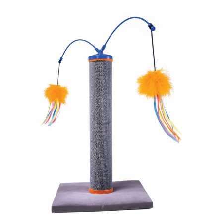 Carpet Cat Scratching Post with Spinning Wand D9100