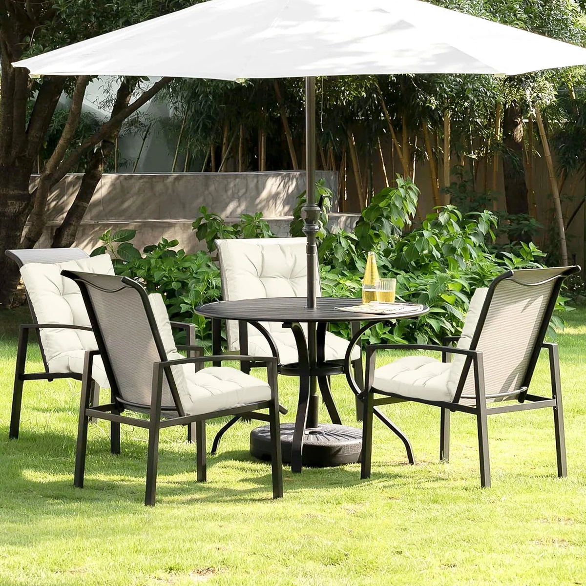 4pcs Non Slip Waterproof Outdoor Chair Cushion I531
