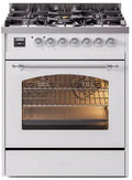 White Dual Fuel Propane Gas Range O70753