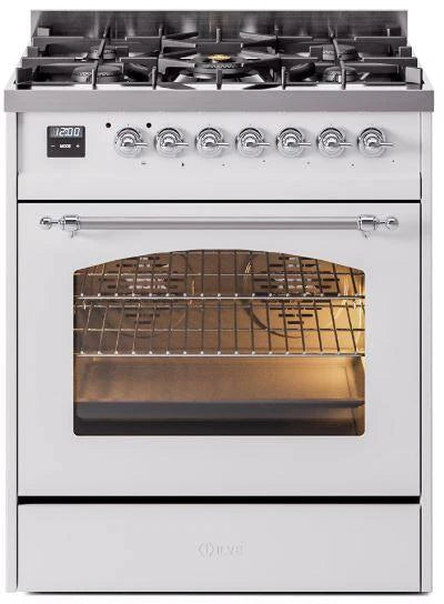 White Dual Fuel Propane Gas Range O70753