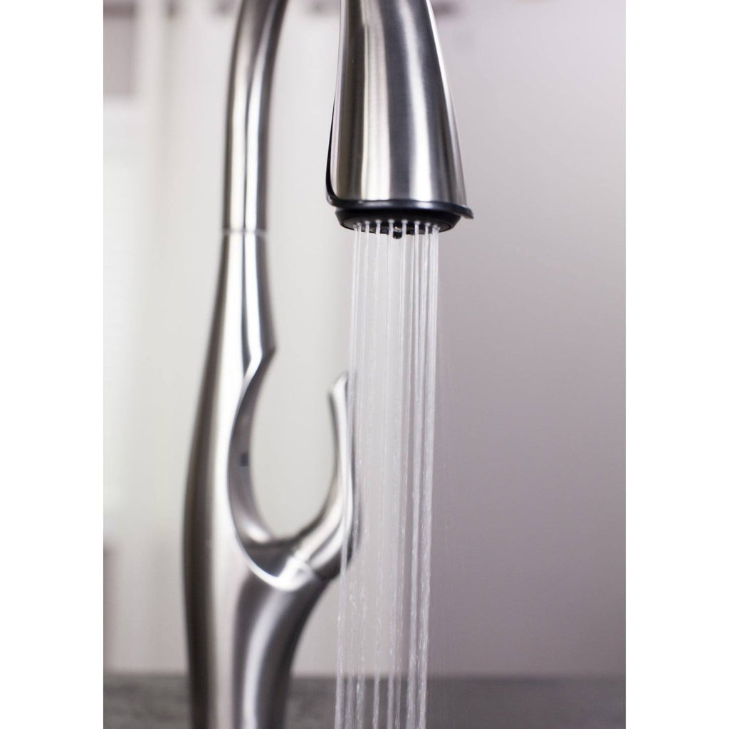 Black Pull-Down Kitchen Faucet W23243