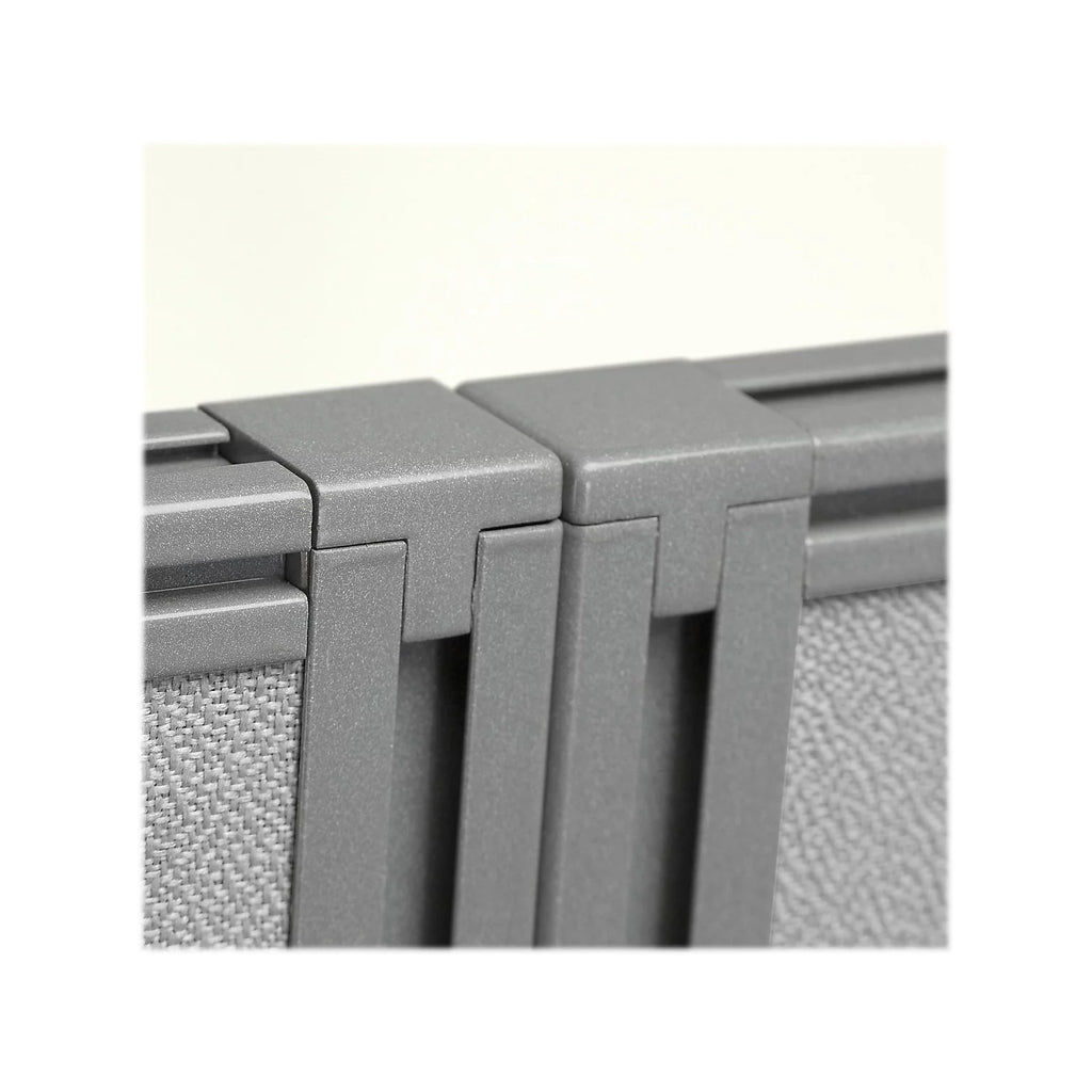 Office Cubicle Desk Set with Closed Panels in White A103744