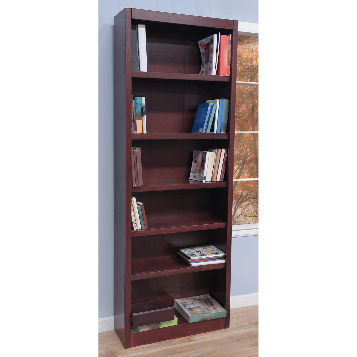 Oak 6 Shelf Bookcase R103