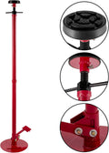 Underhoist Stand 3/4 Ton Capacity Pole Jack Heavy Duty Jack Stand Car Support Jack Lifting from 1.5 m to 2.0 m, Round Base, with Pedal, Red Pack of 2 R670