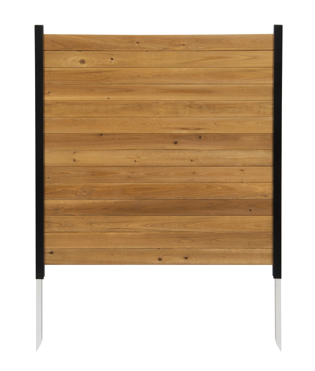 Outdoor Wood Privacy Screen Enclosure 42in H x 38in W 2 Panels B5726