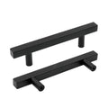 Matte Black Cabinet Handles and Knobs, 20 Pack, 128mm A858
