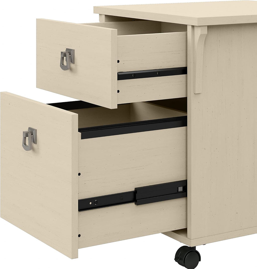 Antique White 2 Drawer Mobile File Cabinet G879465