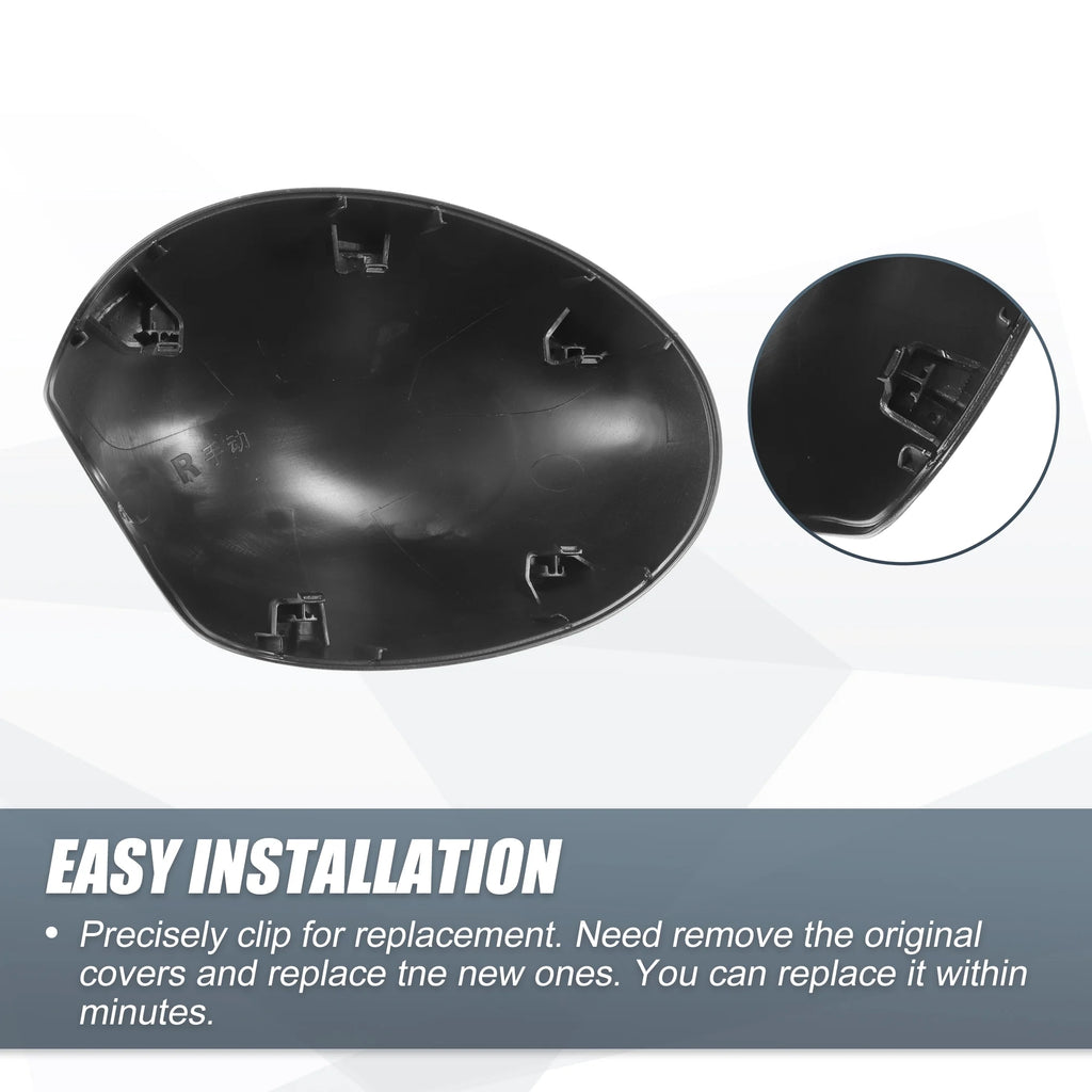Gray Rear View Mirror Cover Cap for BMW Mini Clubman R55 Hatchback Cooper R56 O4090