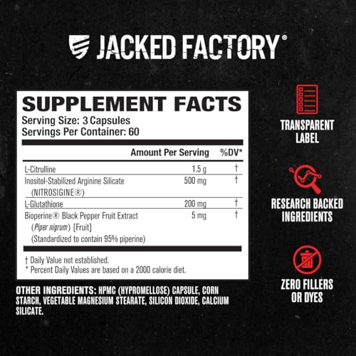 Nitric Oxide Supplement with L Arginine L Citrulline 90 Caps Y647894