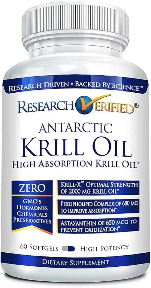 2000mg Antarctic Krill Oil 60 Softgels A67867