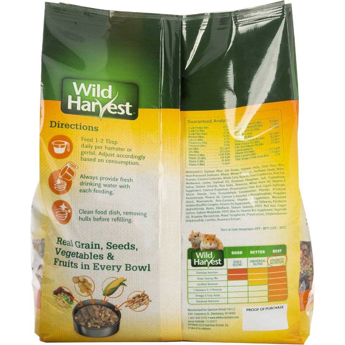 Hamster and Gerbil Advanced Nutrition Diet J215
