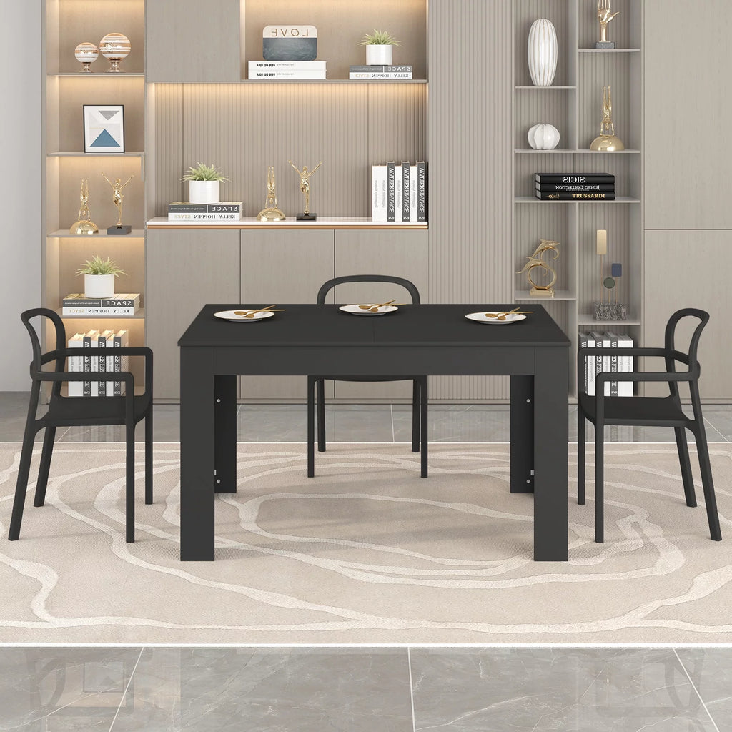 Black Extendable Kitchen Dining Table K365
