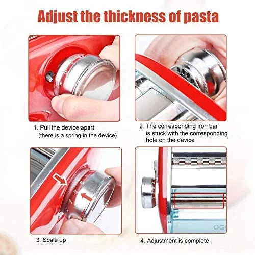 Stainless Steel Manual Pasta Maker Machine L79529