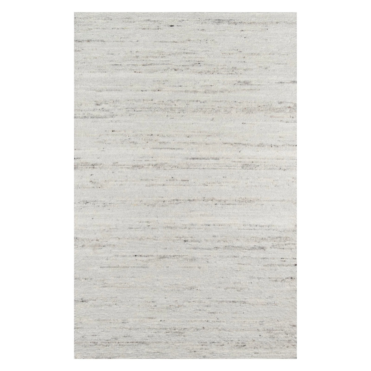 Ivory Hand Woven Wool Area Rug 7'6 x 9'6 T2072