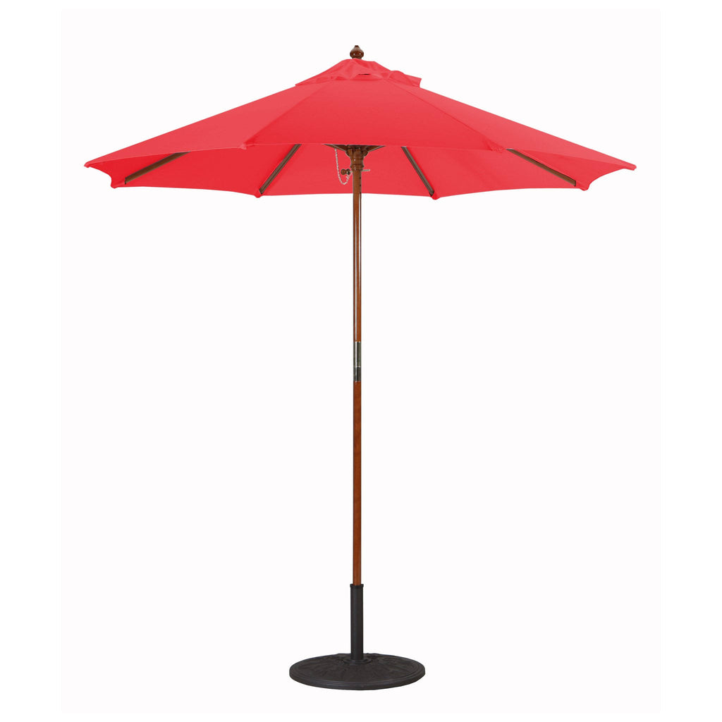 7.5 ft. Dark Wood Cafe Velum Sunbrella Umbrella M90217