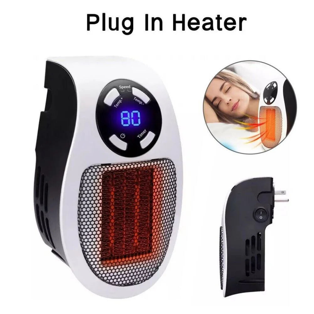 Plug in Wall Space Heater with Digital Timer S9053