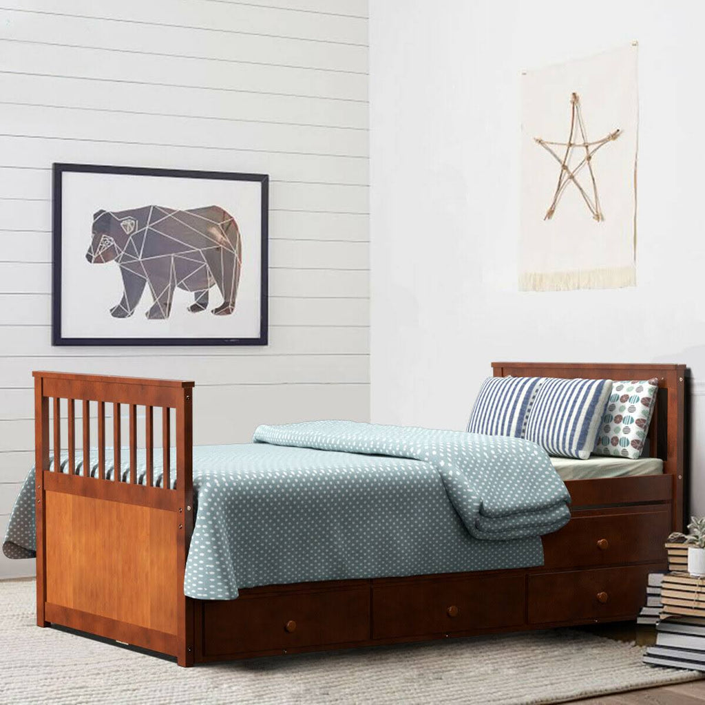 Twin Captain's Bunk Bed L26046