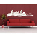 Gray 47in x 16in Cityscape Wall Decal L952