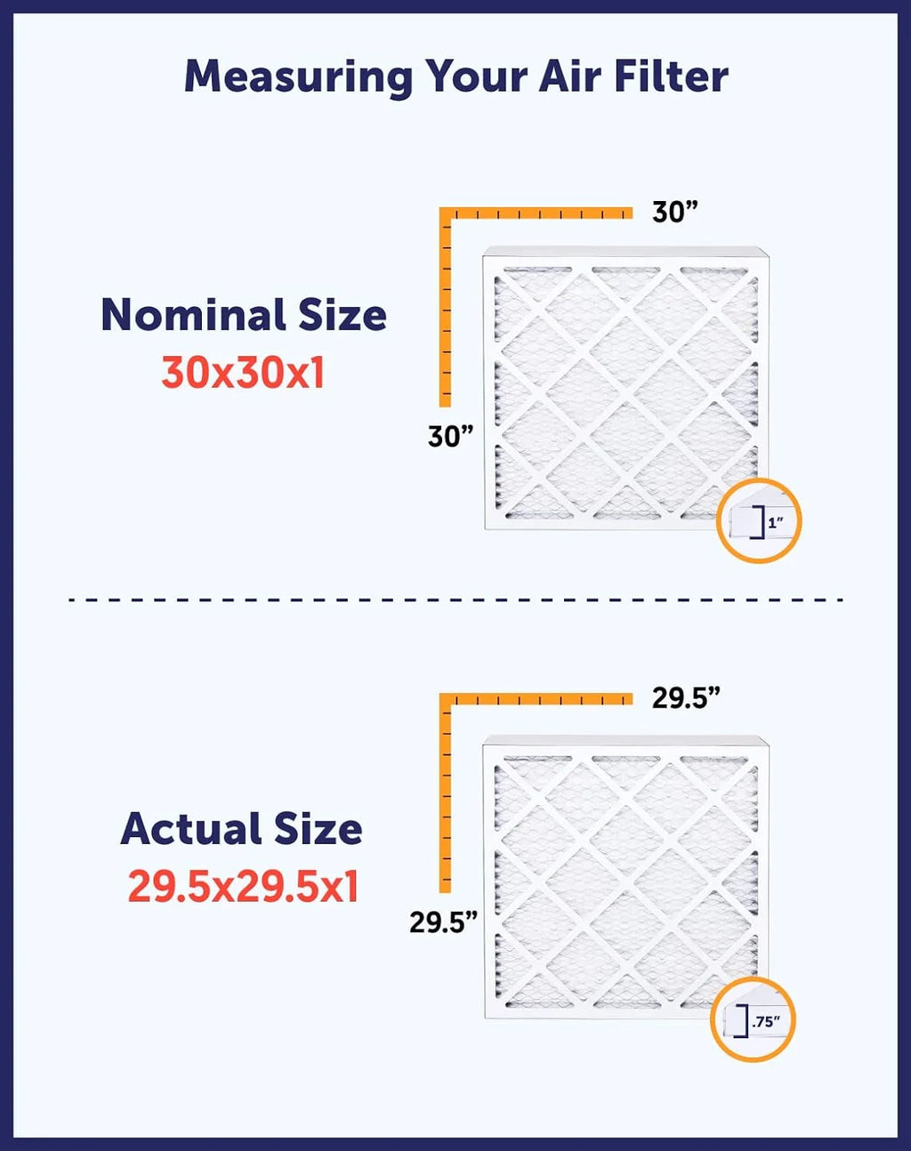 21.5x66x1 MERV 8 Pleated HVAC Air Filter 4-Pack W264