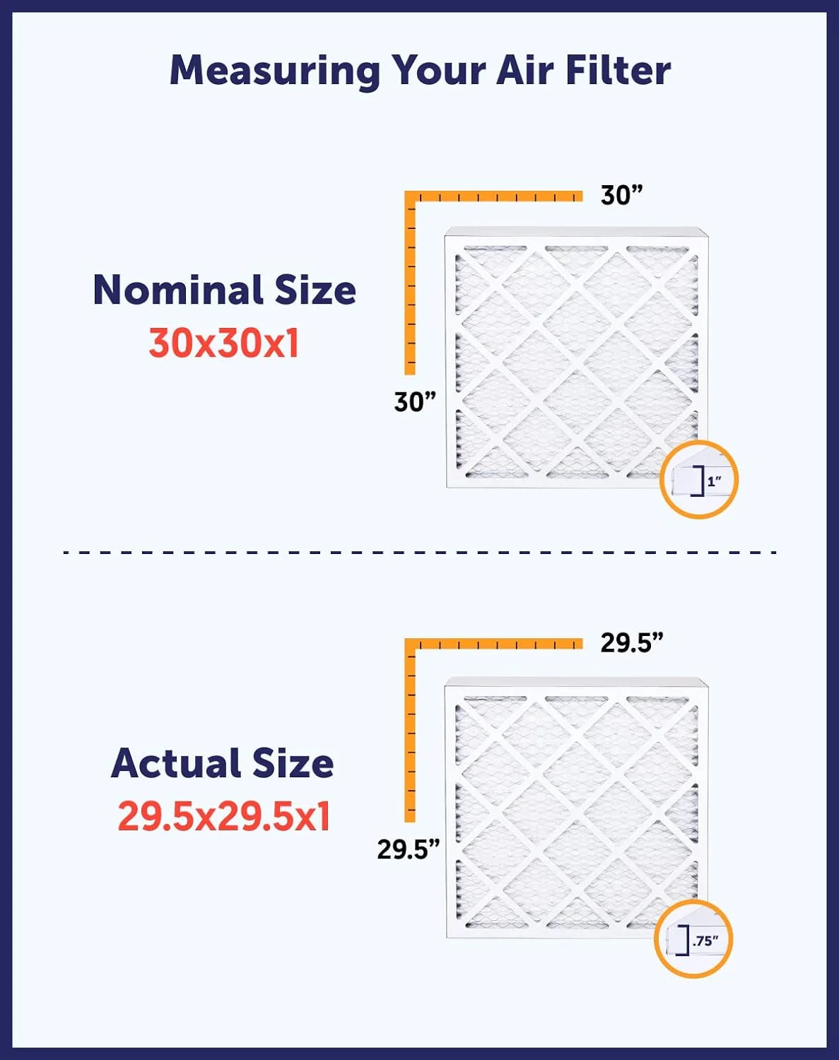 21.5x66x1 MERV 8 Pleated HVAC Air Filter 4-Pack W264
