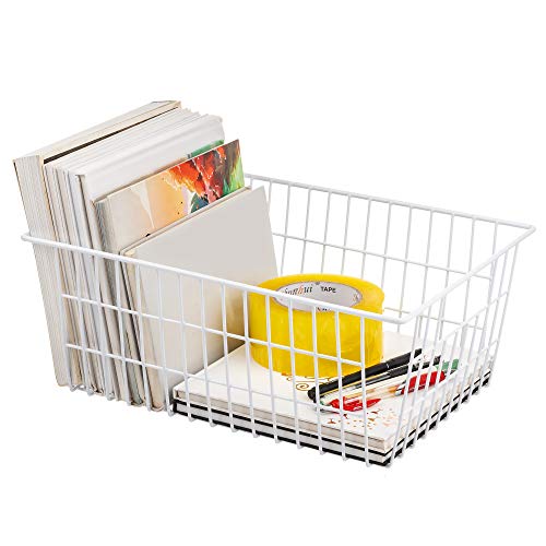 Wire Storage Baskets, Set of 2 White L723807