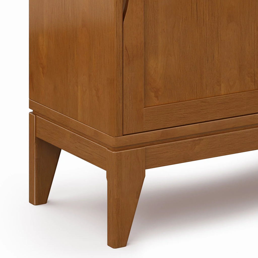 30 inch Wide Low Storage Cabinet in Teak Brown K307