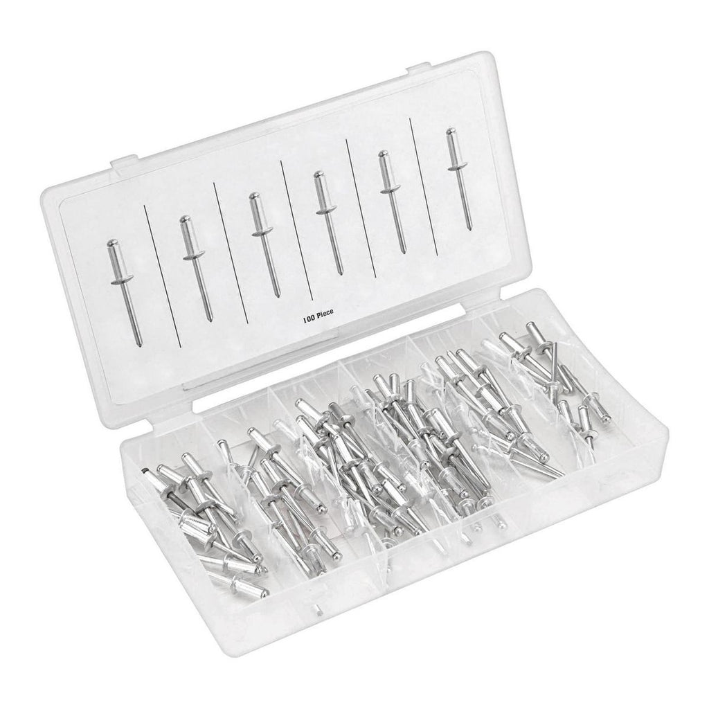 1/4 in. Aluminum Blind Rivet Set, 100 Piece U35311