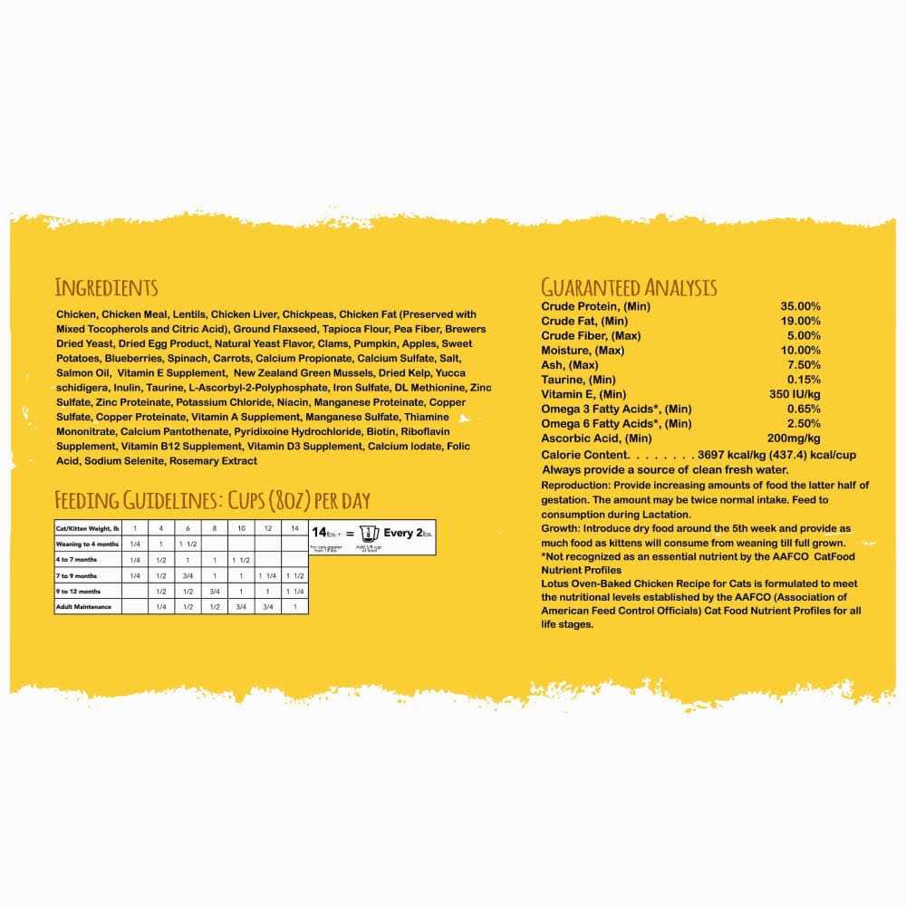 Grain-Free Chicken Recipe Dry Cat Food D712004
