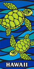 Blue Turtle Beach Towel I380
