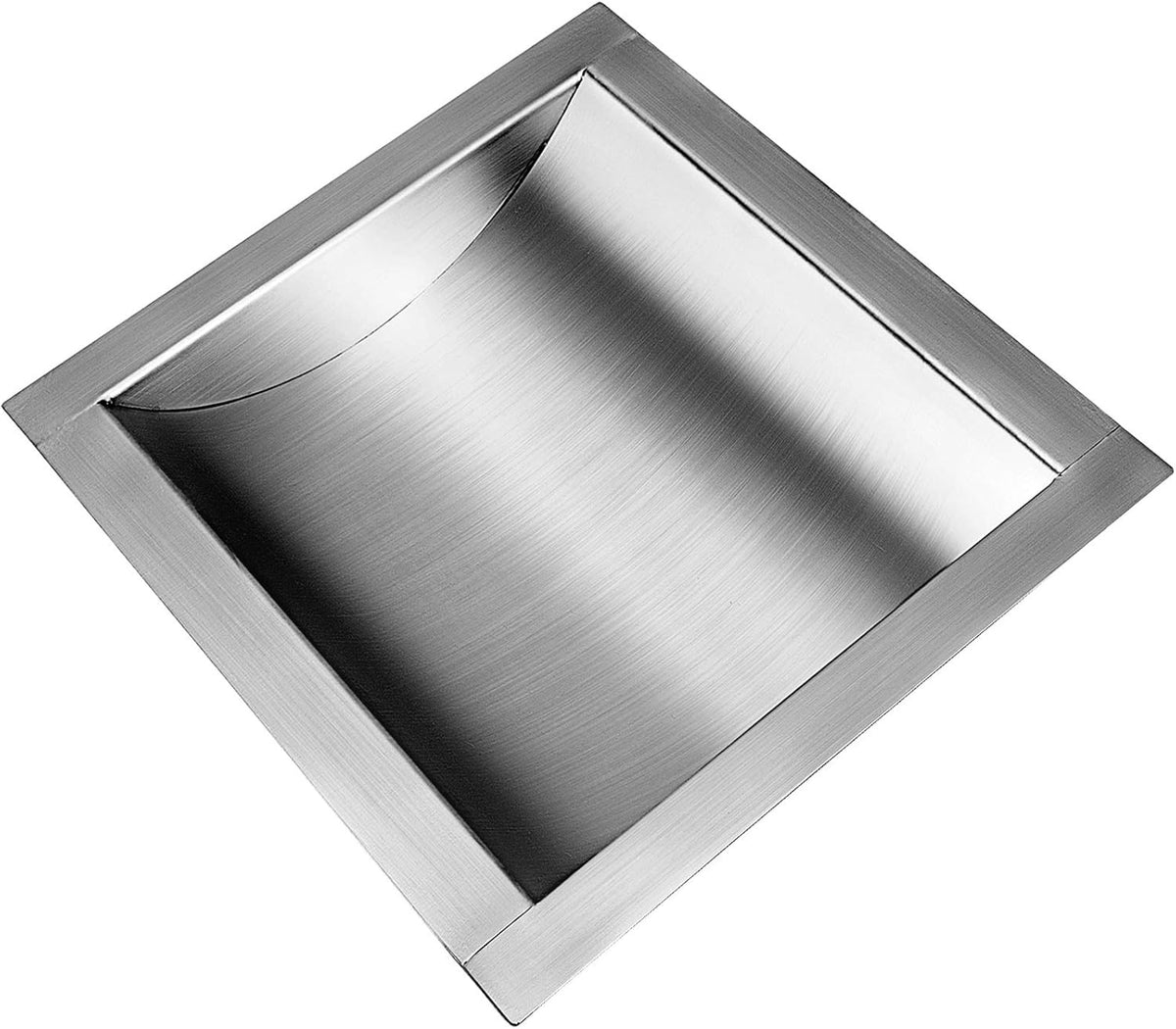 304 Stainless Steel Drop-in Deal Tray 12 Deep x 10 Wide x 1.6 High Brushed Finish K572