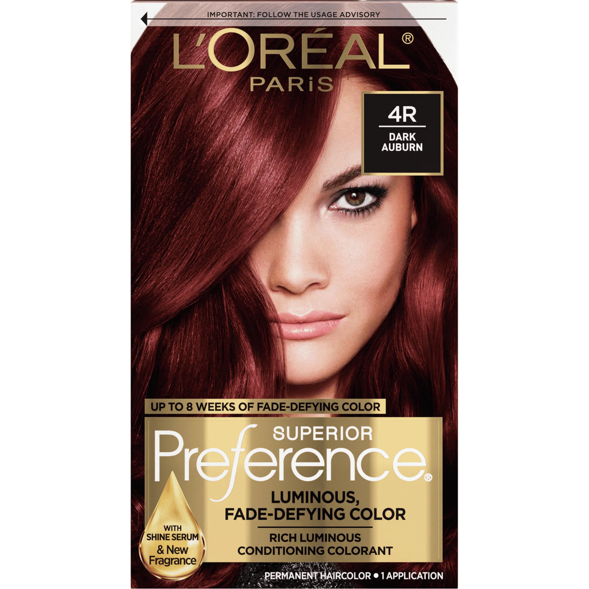 Permanent Hair Color 4R Dark Auburn V3584